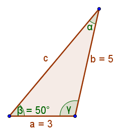 9) Az ábrákon feltüntetett adatok felhasználásával határozzuk meg a háromszögek hiányzó szögeit, oldalait és területét.