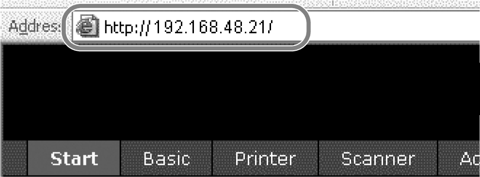 Használat előtti előkészületek Embedded Web Server (E-mail beállítások) A Embedded Web Server egy olyan eszköz, amelyet többek között a gép működési állapotának ellenőrzésére és a biztonsági