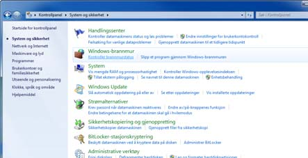 1 A Start menüből válassza ki a Vezérlőpult, Rendszer és biztonság elemet, majd kattintson a Program átengedése a Windows tűzfalon elemre.