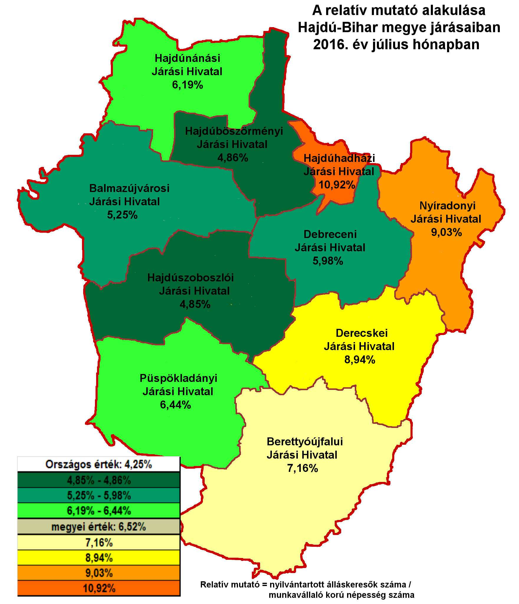 HAJDÚ-BIHAR MEGYE MUNKAERŐ-PIACI HELYZETE a Nemzeti Foglalkoztatási Szolgálat adatai alapján 2016.