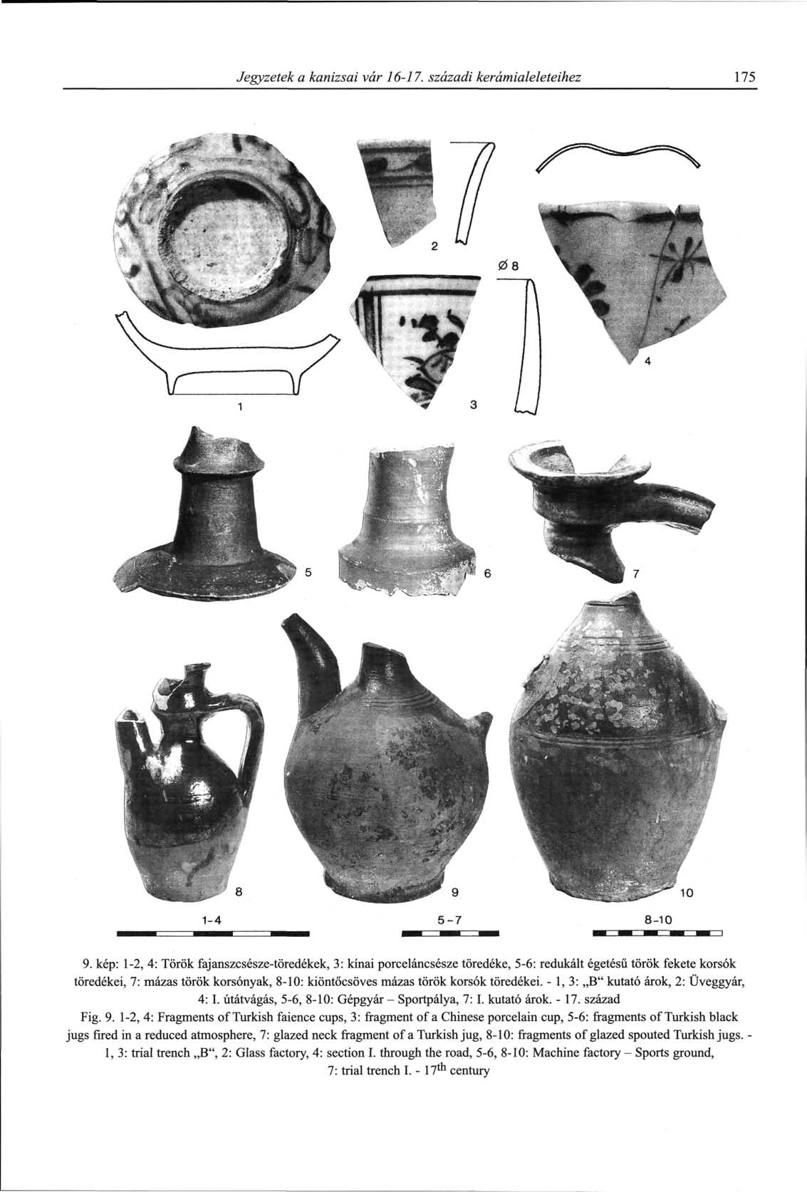 Jegyzetek a kanizsai vár 16-17. századi kerámialeleteihez 175 9.