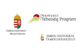 Ezúton is köszönjük az Emberi Erőforrások Minisztériuma, az Emberi Erőforrás Támogatáskezelő és a Nemzeti Tehetség Program támogatását, mellyel lehetővé tették, hogy az NTP-HHTDK-15-0064 "SZIE GTK