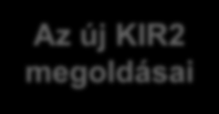 KIR újrafejlesztés indokoltsága A jelenlegi KIR problémái Inkonzisztencia Többszörös adminisztráció Hatalmas humánerőforrás-terhelés Ugyanaz az adat több példányban, többszörös fizikai tárolásban,