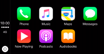 * Az Apple CarPlay az alábbi linken felsorolt országokban használható: http://www.apple.