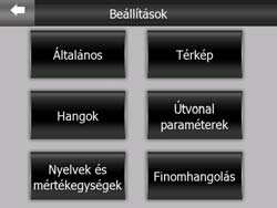 5 Beállítások Az Cydle több beállítási lehetőséget kínál, amelyek segítségével testre szabhatja a program funkcióit. A Beállítások képernyőt közvetlenül a Főmenü képernyőről (p.