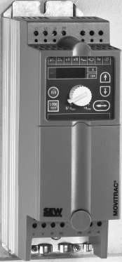 Műszaki adatok A MOVITRAC 07 műszaki adatai kva i P f n Hz 7 400/500 V AC / háromfázisú / 0M kiviteli méret / 0,55... 1,1 kw / 0,75... 1,5 LE 40.
