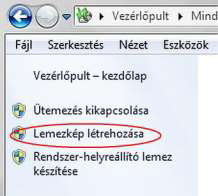a visszatöltéshez; - Hálózati támoőatás; - CD-/DVD-író támoőatás; - Backup-készítés és visszaállítás (mi most ezt a Őunkciót