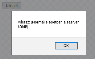 Egyszerű példa szerver oldal nélkül ajaxpl.htm <html> <head> <title>egyszerű AJAX példa</title> <script src="ajaxpl.