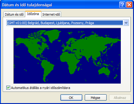 Az OK a Mégse és Alkalmaz gombokat, a fentebb tanult módon használhatjuk.