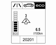 Műszerek és kezelőszervek 93 Napi km-számláló 1 Napi km-számláló 2 Pillanatnyi sebesség A 2. sz.