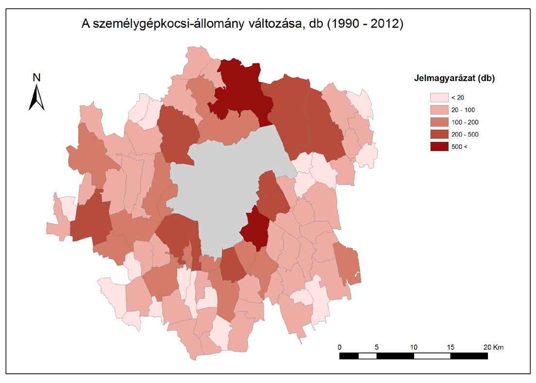 A közlekedési helyzet és a szuburbanizáció összefüggései Pécs térségében többsége legalább egy személygépkocsival rendelkezik, s azt rendszeresen használja is.
