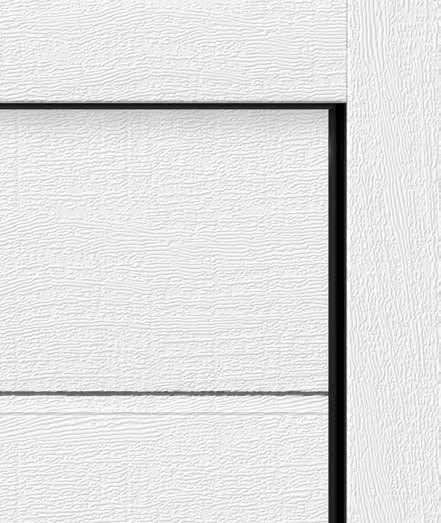 ERŐS ÉRVEK A HÖRMANN MELLETT 5 Tok és kapulap azonos külsővel Csak a Hörmann-nál Egy kapu harmonikus megjelenését sok, apró részlet határozza meg: a szemöldökkiegyenlítő blende a fehér kapuknál és az