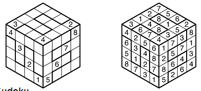 1. forduló Hagyományos sudoku Időpont: 10:20-10:50 Hossz: 30 perc Összpont: 200 (10+10+15+30+35+45+50) Bónusz: 10 pont minden megőrzött percért, ha minden megoldás helyes.