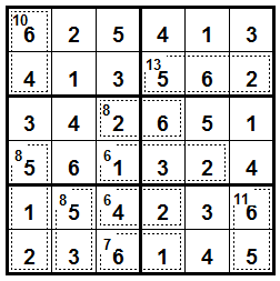 Időpont: 12:20-13:05 Hossz: 45 perc Összpont: 550 Típusok és szabályok: Sudoku - killer 3.