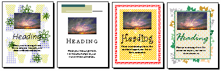 ábra A Publications by Wizard lap katalógusából kiválasztható minták