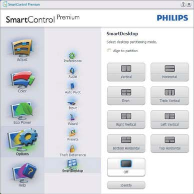 3. Képoptimalizálás 3.4 SmartDesktop (opciók) közül.