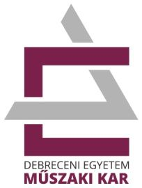 félévére Debrecen 2016. szeptember DE MK Környezet- és Vegyészmérnöki Tanszék : H-4028.