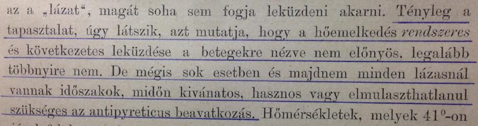 nem kötelező lázat csillapítani (A Nemzeti