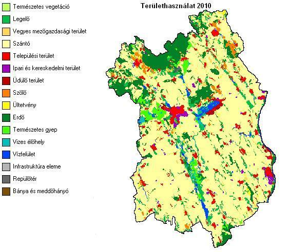 A települési területek közel 14%-os területnövekedésével lehet számolni 2030-ra.