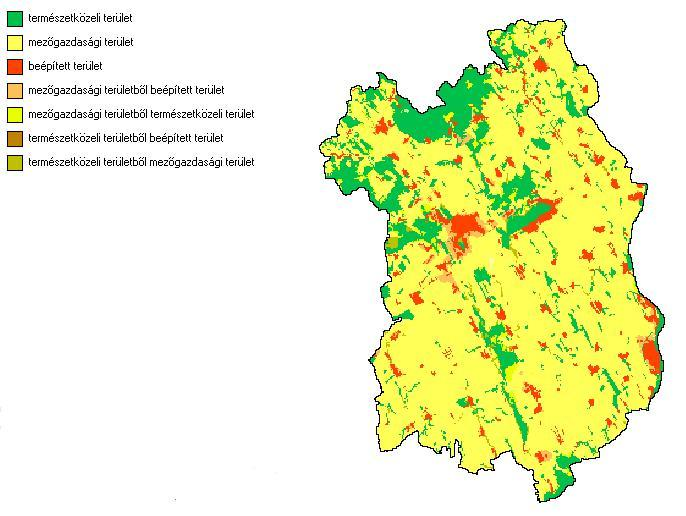 A modellező rendszer az új települési térségek elhelyezésekor az agglomerációs folyamatokat, az országos migrációs jellemzőket, a