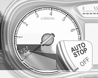 A vezetési körülményektől függően a motorfék kikapcsolható. Stop-start rendszer A stop-start rendszer segít az üzemanyag-megtakarításban és a kipufogógáz-kibocsátás csökkentésében.