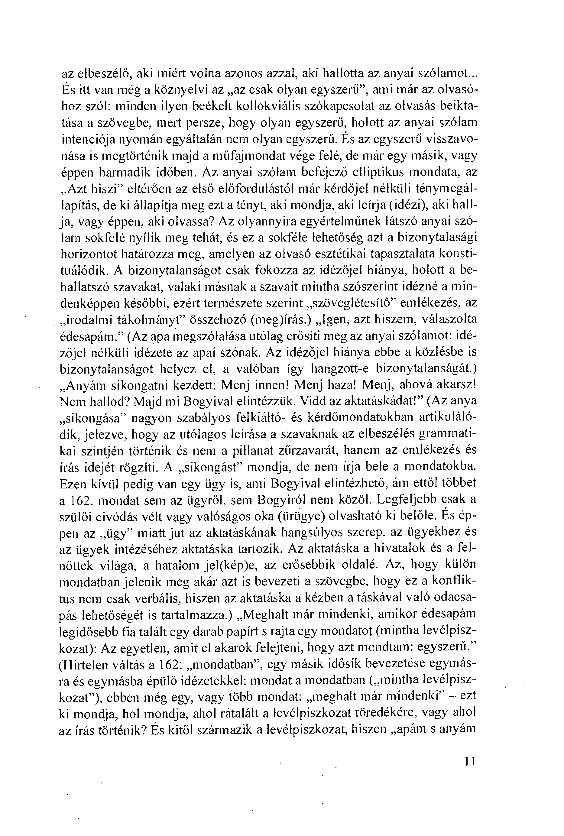 az elbeszélö, 