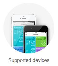 Támogatott okostelefonok OMRON connect ios vagy Android okostelefonra Apple ios Google Android iphone típusok iphone 4s, 5, 5C, 5s, 6, 6s, 6 Plus, 6s Plus ios verzió