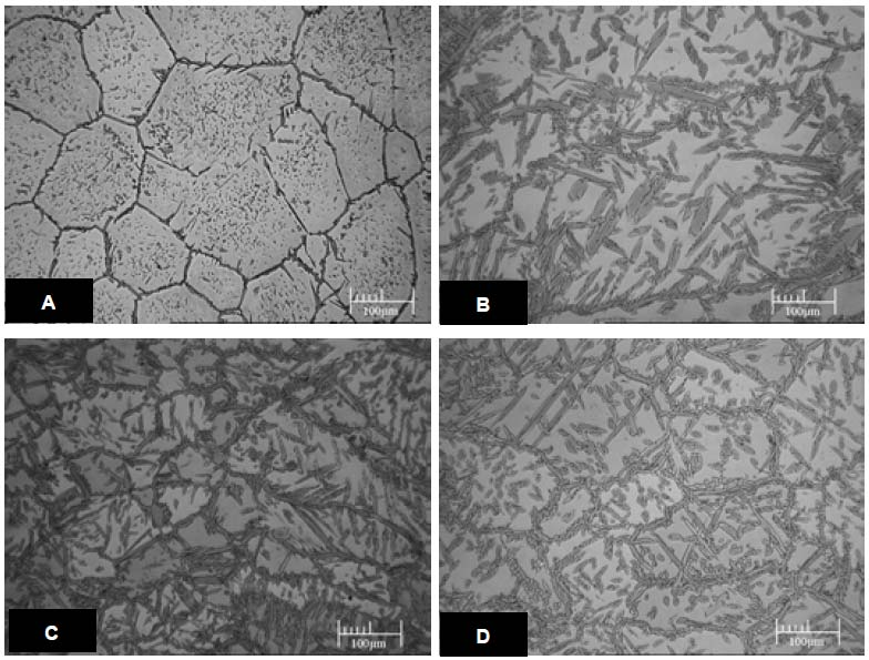 pasztalták nagy (680 ppm) oxigéntartalom mellett; kissé nagyobb szemcseméretet kisebb (180 ppm) oxigéntartalomnál; és nagy elsődleges ferrit szemcseméretet kis (90 ppm) oxigéntartalom esetén.