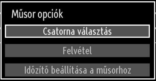 adatbázisában kereshet a műfajnak megfelelően. A készülék a musorfüzet adataiban keres, majd a keresési feltételnek megfelelo musorokat kilistázza. SWAP (Most) : Az aktuális csatornát mutatja meg.