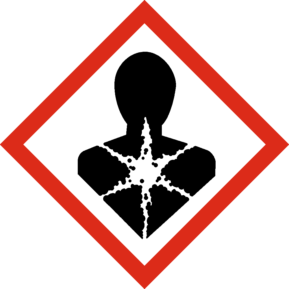 Bőrszenzitizáció Egyetlen expozíció utáni célszervi toxicitás (STOT) 1. kategória 3. kategóriájú légúti irritáció H317 Allergiás bőrreakciót válthat ki. H335 Légúti irritációt okozhat. 2.