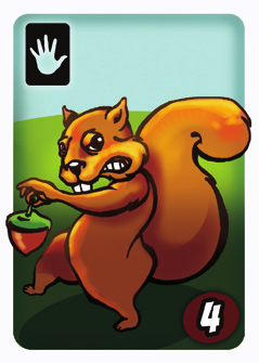 a mókus mozgatásához nem kell plusz akciópontot elhasználnod; a kártya kijátszásának költsége tartalmazza a mozgást is.