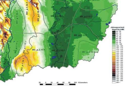 2. ábra Átlagos talajvízszint 1956-60 Jellegzetes talajvízszint-idősort mutatunk be az alábbi ábrán, ami a Maros-hordalékkúpon, Székkutasnál található, és jól mutatja, hogy mennyire az időjárástól