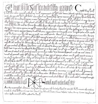 13. A pannonhalmi apátság alapítólevele 1002-bõl hogy az eseményeket nem lehet pontos naphoz kötni, mivel a bejegyzés nem tartalmaz dátumot, az oklevélben feltüntetett személyek életpályájának