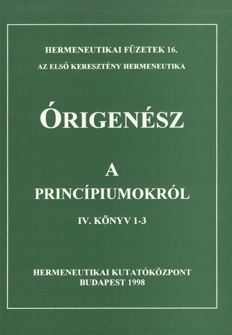 ÓRIGENÉSZ: A