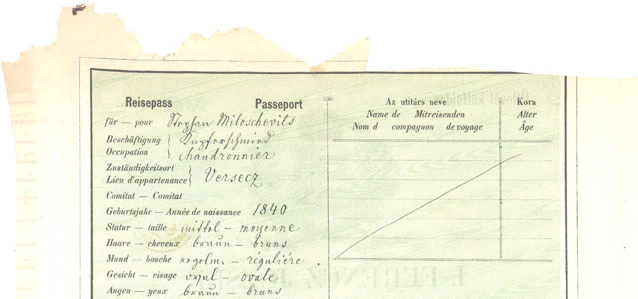 Mellékletek Az okmány második, német és francia nyelvű