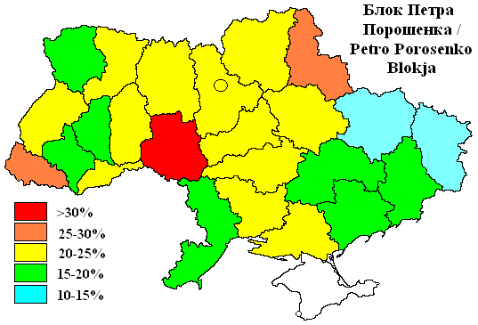 eredményei három vezető párt