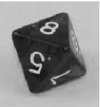 b) Határozza meg annak a valószínűségét, hogy ezzel a dobó-oktaéderrel egymás után négyszer dobva, legalább három esetben 5-nél nagyobb számot dobunk!