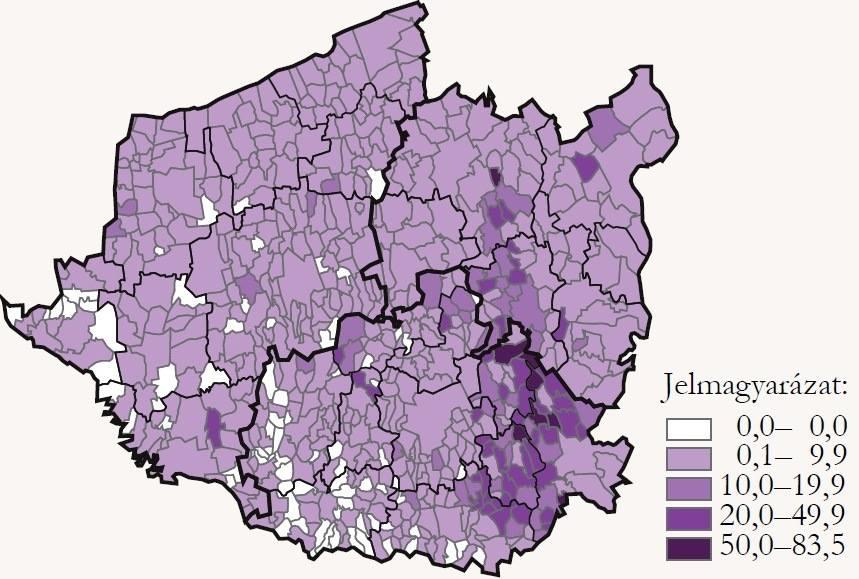 Forrás: A Dél-Dunántúl nemzetiségi sokszínűsége. KSH 2014 A német nemzetiség a második legnagyobb létszámú kisebbségi közösség a régióban.