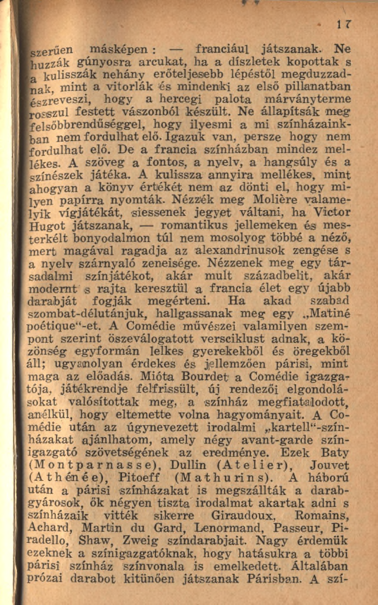 (szerűen m ásképen : franciául játszanak.