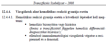 Válogatás a Transzfúziós