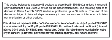 8. Szabályozási információk la réception des signaux de radio ou de corriger la situation en prenant les mesures suivantes: réception. Augmenter la distance entre l équipement et le récepteur.