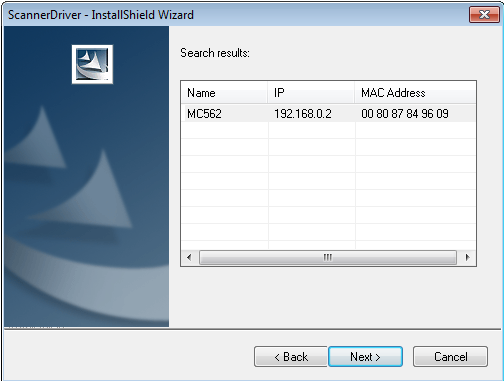 11. Ha a Search MFP (Search MFP) keresés van