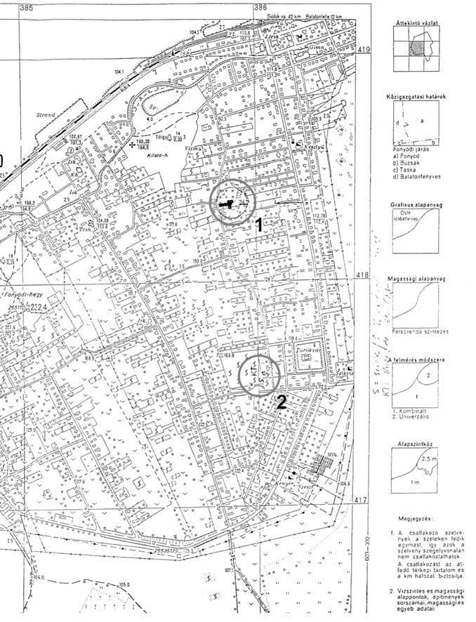 186 MAGYAR KÁLMÁN Fonyód Sándor utcai temetője esetében mindenképpen egy nagyobb létszámú és hosszabb ideig használt temetőről van szó, amely valószínűleg a teljes dombot betöltötte.