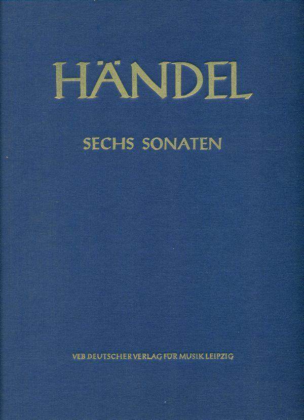 112. Händel, Georg Friedrich: Sechs Sonaten für zwei Oboen und Basso continuo. Herausgegeben von Siegfried Flesch. Continuo-Aussetzung Walter Heinz Bernstein.
