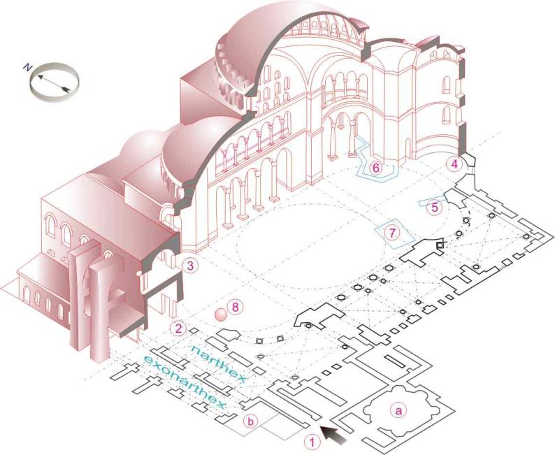 Az Hagia Sophia leírása A római építészet talán legkiemelkedőbb teljesítménye a beton, amely elősegítette a kupola építését.