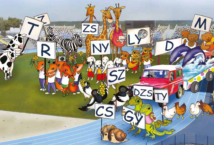 ÁLLATOLIMPIA A hangok, betűk csoportosítása és a betűrend Sorold fel a képen szereplő állatokat! Számold meg a csapatok tagjait! Melyikben van a legtöbb állat? Melyikben a legkevesebb?