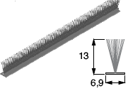 B6 ALSÓ ZÁRÓLÉCHEZ 14/02 Fényzáró kefe 4,8 x 9,5 mm ZA.255 A 24 X 80 MM-ES RC.136.B6 LEFUTÓHOZ 14/03 Patent alsózáró: 12 x 42 mm-es RC.152.B6 lefutó: 13 x 55 mm RC.142 22 x 55 mm RC.