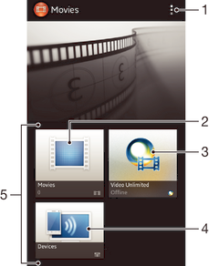 Filmek A Filmek alkalmazás ismertetése A Filmek alkalmazással lejátszhatja az eszközön tárolt filmeket és egyéb videotartalmat.