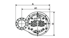 Krómacél öntvény Indukciós motor, 4 pólusú Miniatűr védelelem E szigetelési osztály 3-phase / 400V / / csillag-delta indítás Rozsdamentes acél EN-X30Cr13 JIS 10K