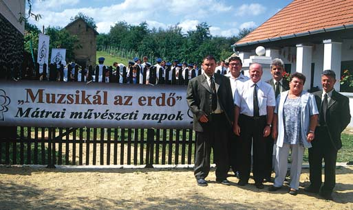 végül a zárórendezvényen, Fenyvespusztán.